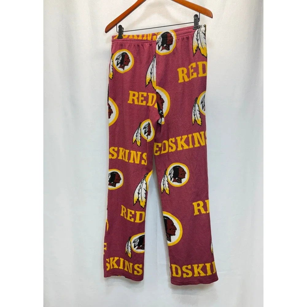 Washington Redskins NFL Pajama Pants Mens Small Burgundy Fleece All Over Print